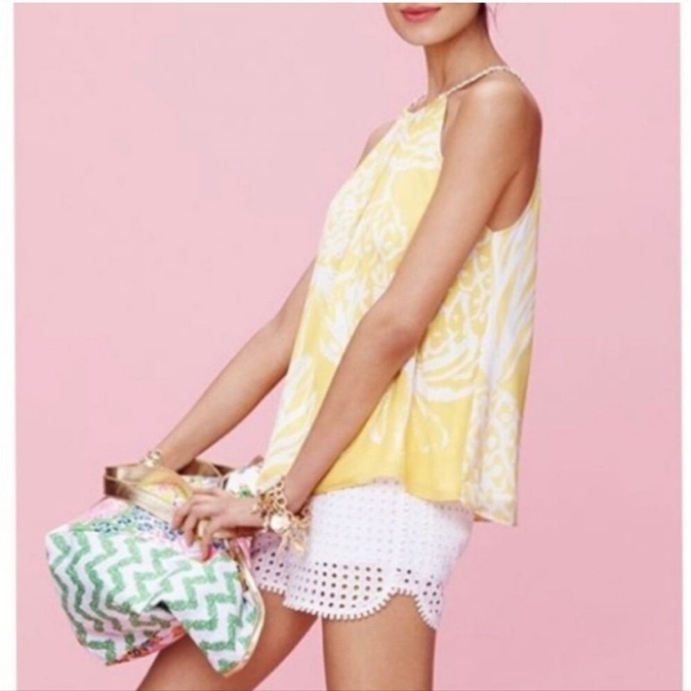 Lilly Pulitzer pineapple halter blouse
